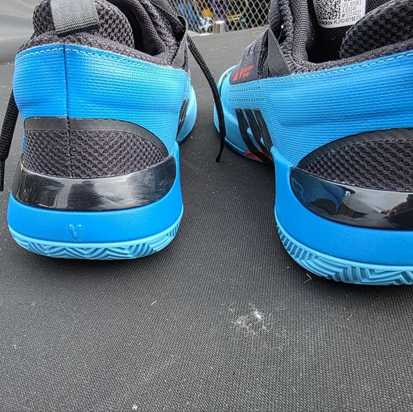 Blue and Black Adidas Don Issue 5 with Red Accents In Size 6.5 Y/Men (Like New) - Picture 10 of 16